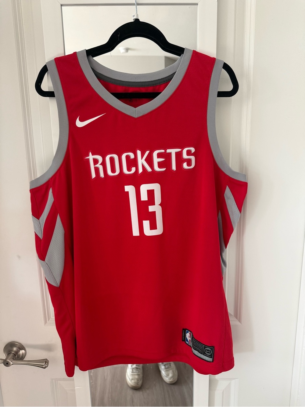Nike James Harden Houston Rockets #13 Dri-FIT Swingman Jersey XL 52 Red - Picture 2 of 6